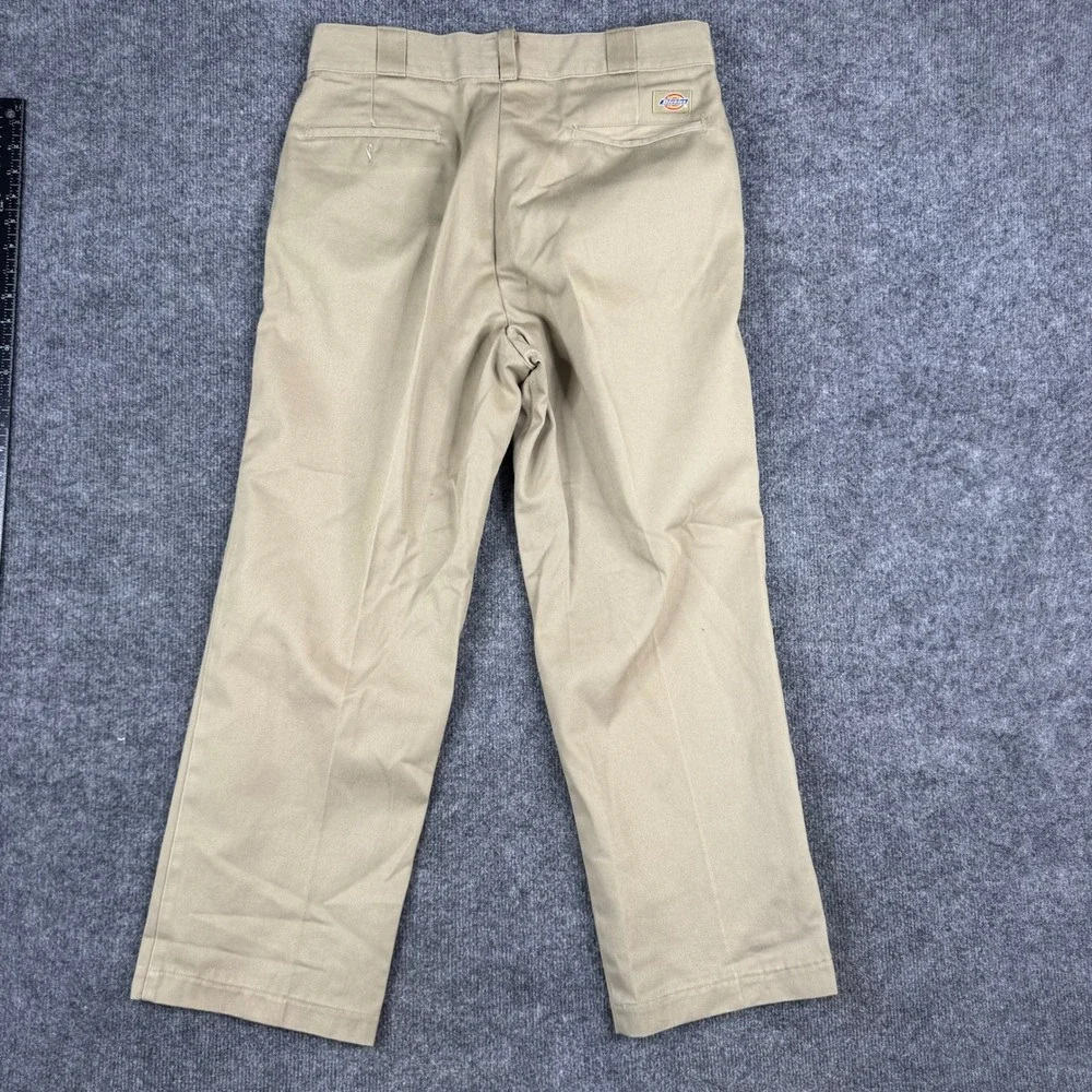 Dickies Pants Mens 33x30 Khaki 874 Straight Leg Workwear Twill USA Made